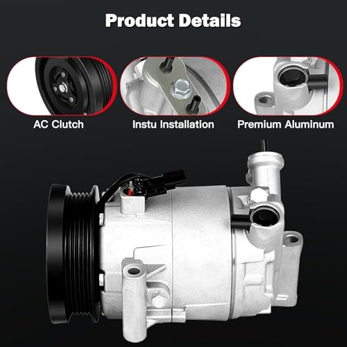 Image of Air Conditioning Compressor for GMC Canyon for Chevrolet Colorado 2.5L