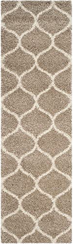 Image of Handwoven Microfibre 3D Rug for Living Room (Beige & Ivory Moroccan, 2 X 6 Feet (Runner), Microfibre)