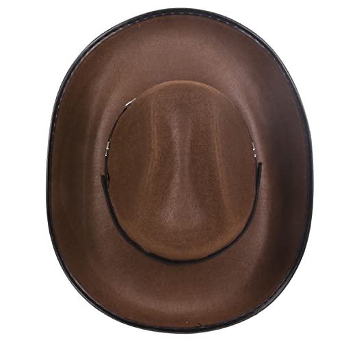 Buy Kangaroo Brown Studded Cowboy Hat 