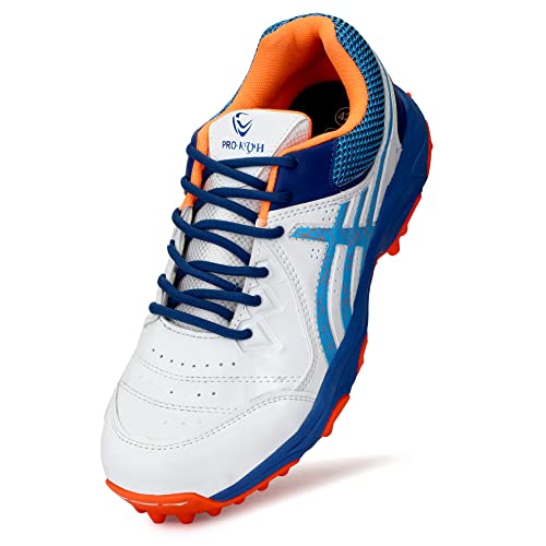 Image of PRO KVH Men's Rubber Spike Cricket Shoes Unisex Cricket Shoes | Mid-Foot Support Heel Synthetic Limited Edition Elite Performance