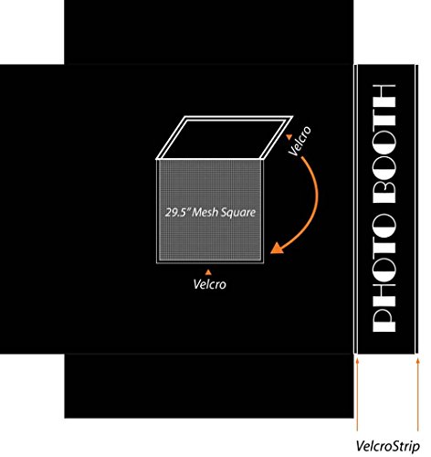 Impact Canopy 5' x 5' Pop-Up Portable Photo Booth Tent Studio with Roller Bag, Black - Thumbnail 7