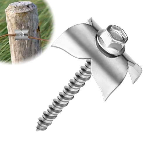 Yuuchail 304-50p Edelstahl Zaun-Heftklammern 50 Stück