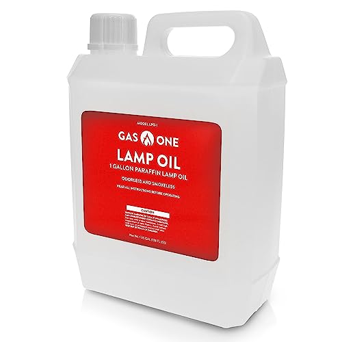 Comparison: Best Oil For Oil Lamps 9 GasOne Liquid Paraffin Lamp Oil – 1 Gallon (128oz) Clear – Odorless, Smokeless Indoor Outdoor Fuel for Lanterns, Lamps, and Torches – Safe Packaging
