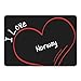 Produktbild Multifanshop Mousepad Modern I Love Norway schwarz
