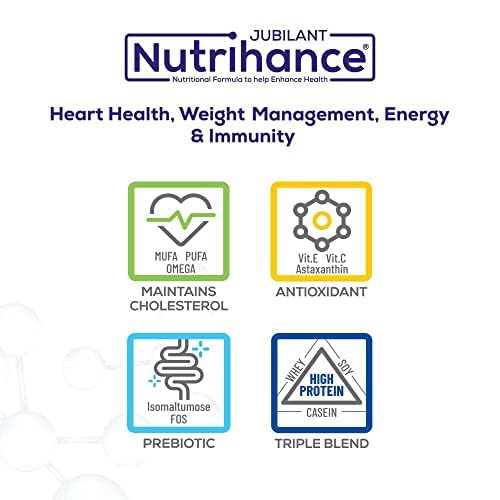 Image of JUBILANT NUTRIHANCE Complete Nutritional Drink In Chocolate Flavour 50 Vital Nutrients | Promotes Heart Health Immunity Building Weight Management Energy Booster (200 Gm) X Pack Of 5