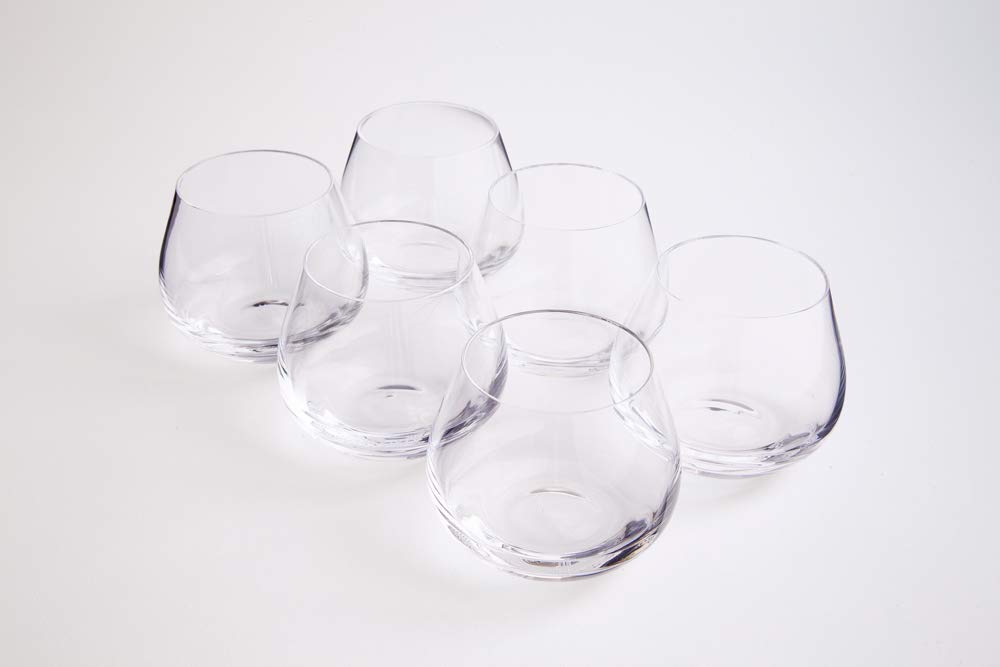 6 Copa/Vaso de cata de aceite de oliva transparente
