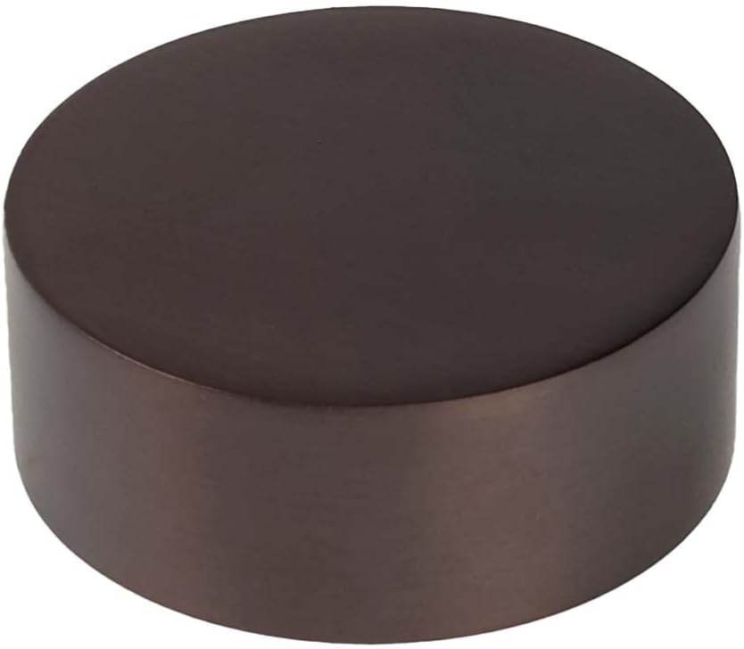 2" Dia. Oil Rubbed Bronze Outer End Cap for 2" O.D. Rail Tubing - 1 Pack