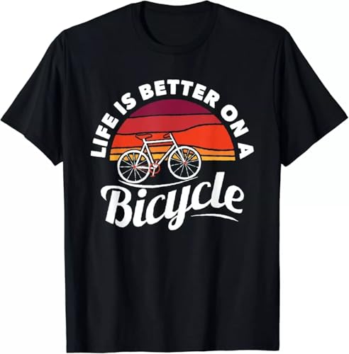 GFG23rwer Bike Cycling Biking Cyclist Retro Theme Bicycle Quote Saying Gift Unisex T-Shirt