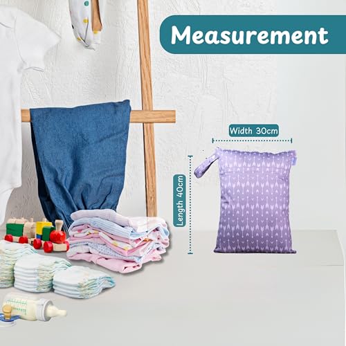 Image of Chic Buddy Waterproof Wet Bag, Washable, Reusable for Travel, Beach, Pool, Stroller, Diapers, Dirty Gym Clothes, Wet Swimsuits, Toiletries (Urban Nature Trio, Wet Bag /Dry Bag)