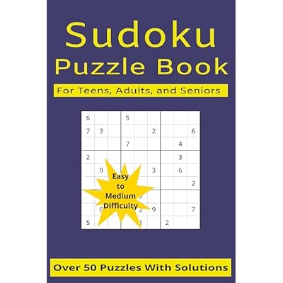 Awesome SUDOKU: 50+ Sudoku Puzzles for TEENS, ADULTS & SENIORS