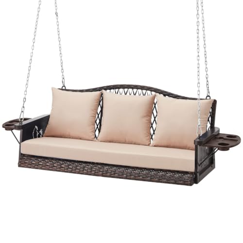 ZZW Wicker Hanging Swing