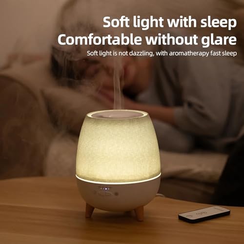 Diffuseur d'arômes d'huiles essentielles silencieux avec télécommande et veilleuse LED - 2