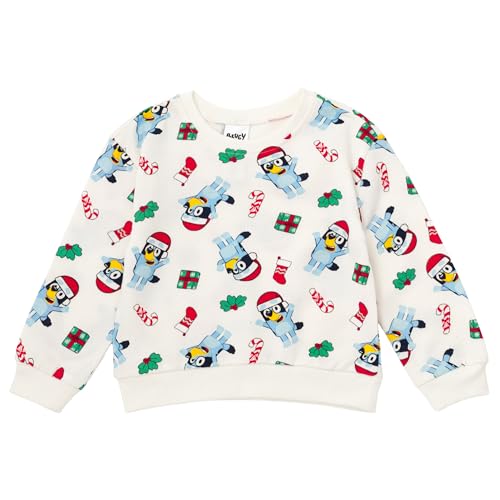 Image of Bluey Halloween Christmas Fleece Sweatshirt and Jogger Pants Outfit Set Toddler to Big Kid Sizes (2T - 10-12)