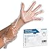 Produktbild 100 ARNOMED PE-Einmalhandschuhe Einweg Herren, Einweg Handschuhe in der Box, Haushaltshandschuhe für Lebensmittel transparent, Schutzhandschuhe zum Haare färben, dünne Handschuhe, Dieselhandschuhe