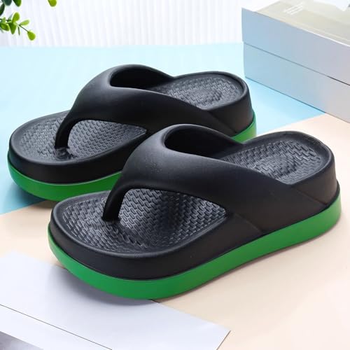 Platform Flip Flops for Women Open Toe Wide Width Pillow Slipper with Arch Support Comfortable Dressy Summer Beach Sandal3