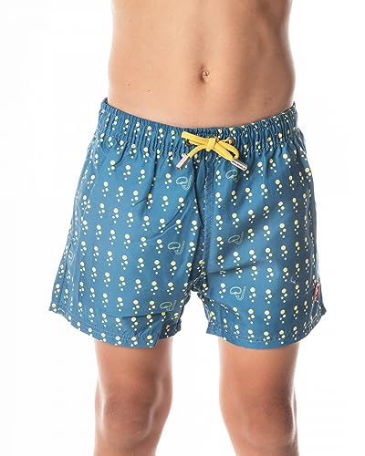SPAGNOLO bañador Estampado Celeste para niño