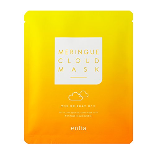 Entia Meringue Cloud Mask, All in One Special Care Mask for Exfoliation, 6 Sheets Pack, Coreana