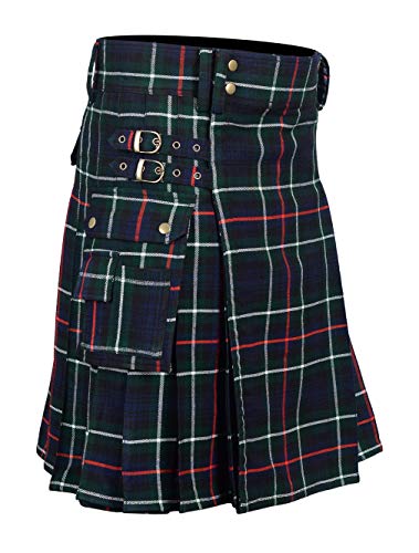 Tartan Utility Kilts for Men, 8 Yard 13oz