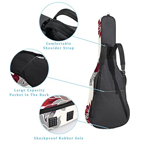 Housse de transport étanche pour guitare avec bandoulière réglable, Multicolore 03., 42.9×16.9×4.7 in, Organiseur de sac - Les Beatles, Paul McCartney, John Lennon, RIngo Starr, George Harrison Housse de transport étanche pour guitare avec bandoulière réglable, Multicolore 03., 42.9x16.9x4.7 in, Organiseur de sac – Image 4