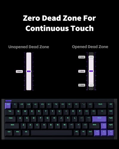 Image of NuPhyX BH65 All-Aluminum Magnetic Switch Hot Swappable Gaming Keyboard,65% 68keys Adjustable Actuation Rapid Trigger Wired Custom Hall Effect Keyboard,PBT keycaps,8K Hz Polling Rate