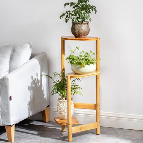 Support de plantes d'intérieur vertical : étagère d'angle à 3 étages - 3