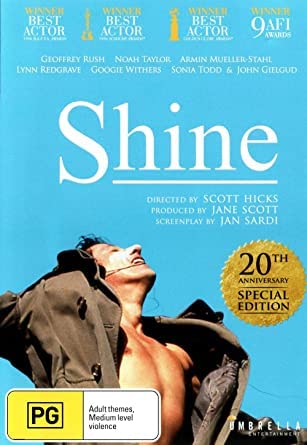Shine 1996 DVD import d'Australie version originale sans langue francaise