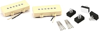 Alnico 5 Pickups Single Coil Neck Bridge Pickup Set for Squier Jazzmaster Electric Guitar