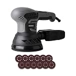 Cecotec Levigatrice Rotorbitale PerfectSurface 350 Rotate. 350W, 13000rpm, 12 Ricambi, Serbatoio di Polvere, Connessione per Aspirapolvere, Doppio Movimento Eccentrico, 26000mov/min, Cavo di 3m