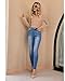 GRAPENT Trousers for Women - Trendy Jeans Womens Jeggings High Waisted Jean Leggings - High Waist Casual Outfits - Nightfall Blue - Sizes 4 & 6