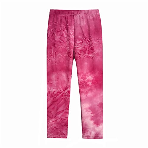 Tie Dye Pants for Girls Colorful Elastic Waist Stretchy Y2k Summer Soft Trendy Leggings Slim Cool Comfy Trousers