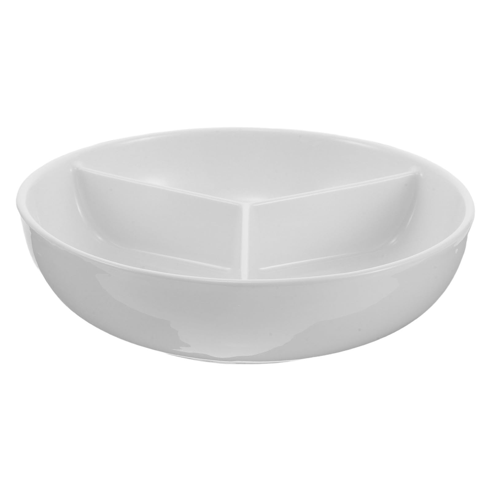 OUNONA Ceramiczna płyta do kontroli porcji: 3-sekcyjna miska na płatki zbożowe do oddzielania mleka, kanapek, maczania chleba, śniadania, jogurtu, zdrowych posiłków, diety dla dorosłych i osób