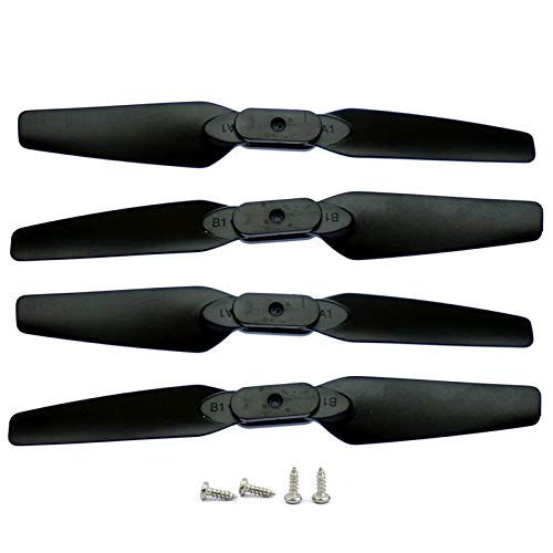 XUSUYUNCHUANG Spare Parts Propeller Blades Arm Protector Guards Geas for E58 WiFi FPV RC Quadcopter Drone E58 Foldable Quadcopter Accessories Drone Accessories (Color : 4pcs Propellers)