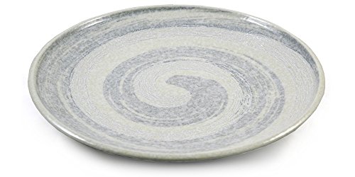 Plaque céramique japonaise en grès 25cm lavable au lave-vaisselle