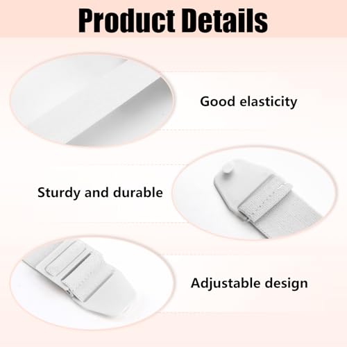 CYMNER 3 PCs Einstellbare stoma gürtel - Befestigt sicher an Stoma-Taschen(stoma zubehör), verhindert das Verziehen des Chassis, geeignet für die postoperative Versorgung nach Colostomy (Weiß)