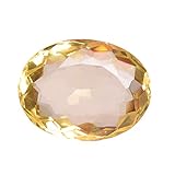 Farbe Gelb REAL-GEMS Gelber Citrin 45,00 Ct Brasilianischer Citrin facettiertes Oval Gelber Citrin-Edelstein Loser Stein