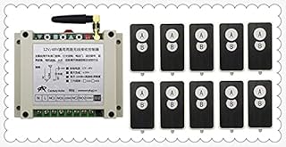 DC12V 24V 36V 48V 10A 2CH RF Wireless Remote Control Switch System 10 Transmitter and 1 Receiver Universal gate Remote Control