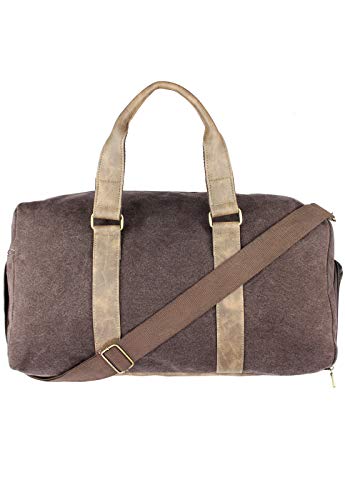 Mala de Mão Bolsa Transversal de Lona Lenna's A014 Café