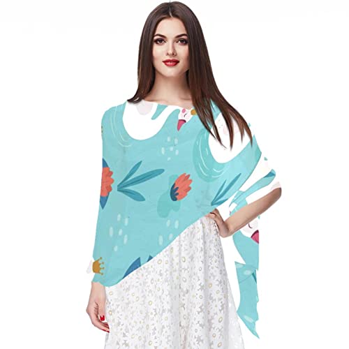Écharpe pashmina femme Swan and Crown le cadeau multicolore idéal