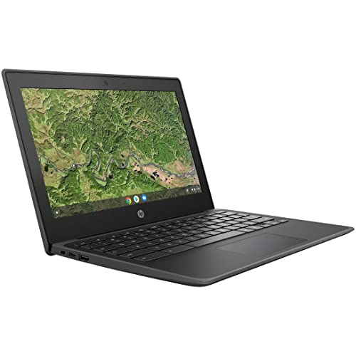 Image of HP Chromebook 11 11.6 inch Laptop Computer for Business or Education, AMD A4-9120C Processor up to 2.4GHz, 4GB DDR4 RAM, 32GB eMMC, 802.11AC WiFi, Bluetooth 5.0, Black, Chrome OS, BROAGE 64GB Flash Drive