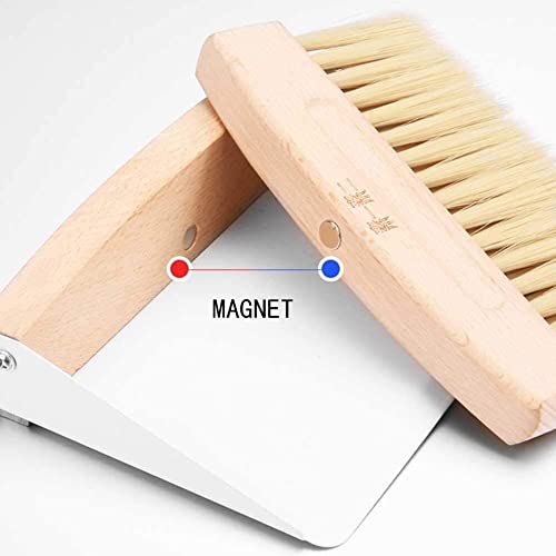 Mini balai-poussière de cheminée avec manche en bois authentique - 5