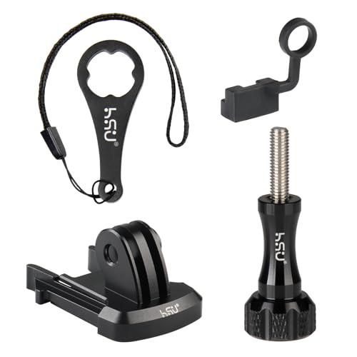 HSU Zacisk szybkozamykający do Go Pro, adapter do uchwytu kamery ze stopu aluminium do Hero 13/12/11/10/9/8/7/6/5/4/3 i innych kamer sportowych