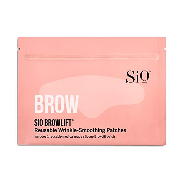 SiO Beauty BrowLift Forehead Anti-Wrinkle Patch - Rapid Overnight Reusable Silicone Patch to Reduce Furrows, Expression Lines, and Creases