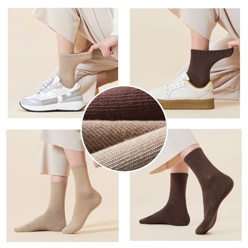 Image of Women Crew Socks Casual Athletic Socks Thin Calf Socks For Women