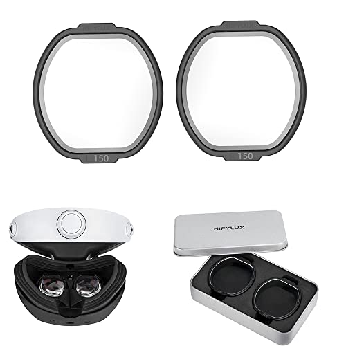 TMOM PlayStation VR2 近視メガネフレーム PS VR2 専用 度付きレンズ 近視対応 PS VR2 専用 度付きレンズ 近視対応 近視視力保護 傷防止 軽量 正味重量: 30g (1ペア) 取り付け簡単 VRレンズ用 VRレンズプロテクターアクセサリー 収納ケース付 (-1.5)の商品画像（Amazon）