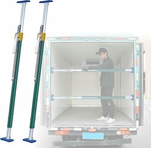 Robuste, verstellbare Ladungssicherungsstangen für Anhänger – einfach zu montierender Laderaumteiler für geschlossene Transporter und Kühlwagen – 2er-Pack, Zubehör für die Ladefläche schnell