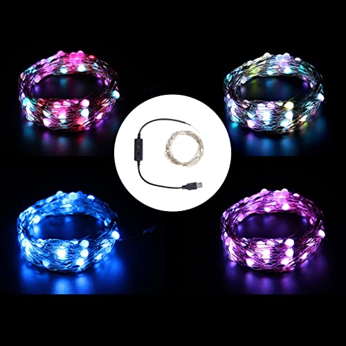 Color Changing Led Christmas Lights, Led Lights Christmas String Lights With Remote Control Dream Color Led Lights For Bedroom Party Christmas Tree Decor #TOP1