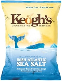 Keogh's Irish Atlantic Sea Salt Crisps (6x125g)