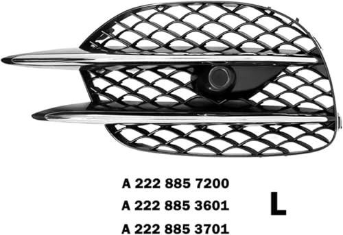 Grille de pare-chocs avant centrale pour Benz Classe S W222 S450L 2018-2020