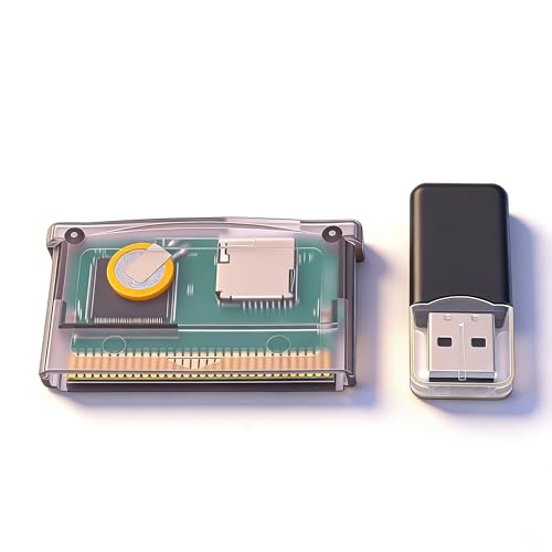 Sxhlseller Cartouche SD GBA, Cartouche de Jeu Flash Cart, Prise en Charge de la Carte TF pour GBA/SP/GBM/IDS/NDS/NDSL pour GameBoy Advanced, Format FAT,...