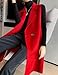 IDEALSANXUN Long Vest for Women Sleeveless Wool Coats Blazer Jackets 2025 Fall Winter Peacoat Trench Coats Outerwear Waistcoat, Red, L